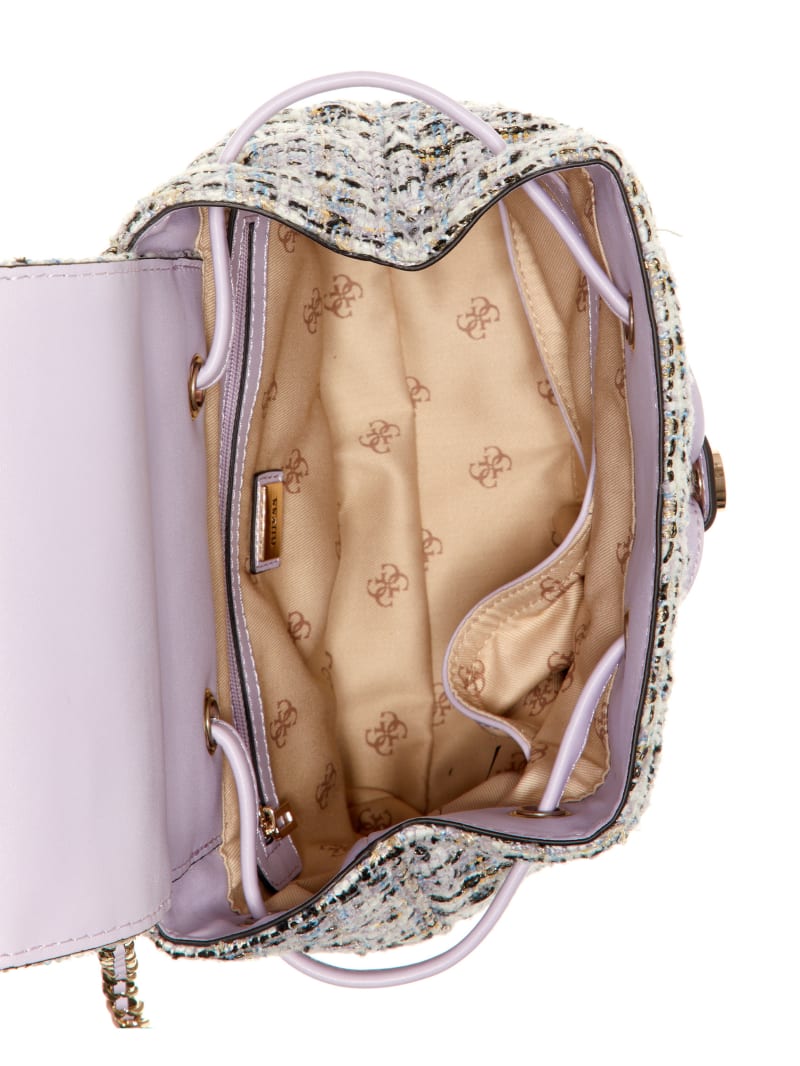 Guess Cessily Flap Women's Backpacks Purple | 0235-PLZQV