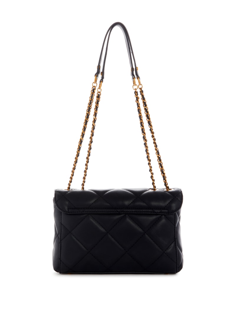 Guess Cessily Quilted Convertible Women's Crossbody Bags Black | 6273-AVCSE