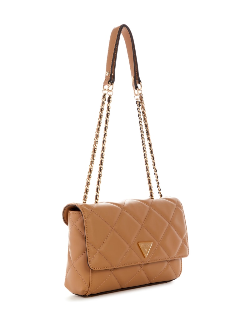 Guess Cessily Quilted Convertible Women's Crossbody Bags Beige | 6791-JPDKS