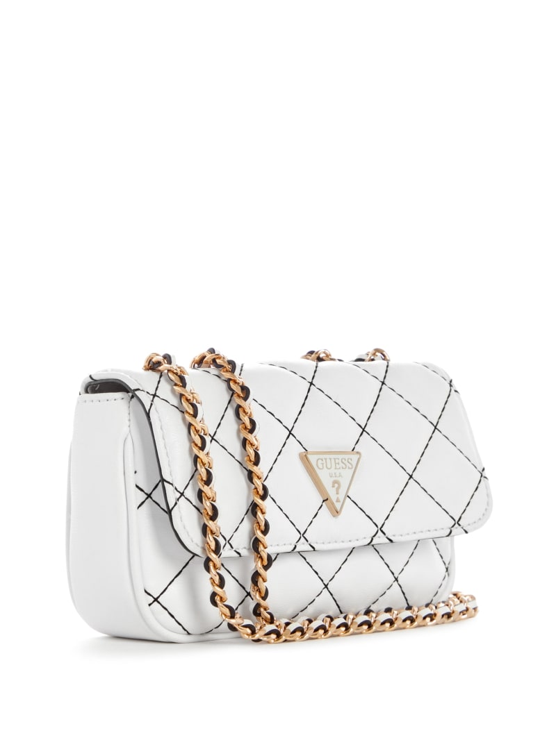 Guess Cessily Quilted Micro Women's Mini Bag White | 2163-HOXQC