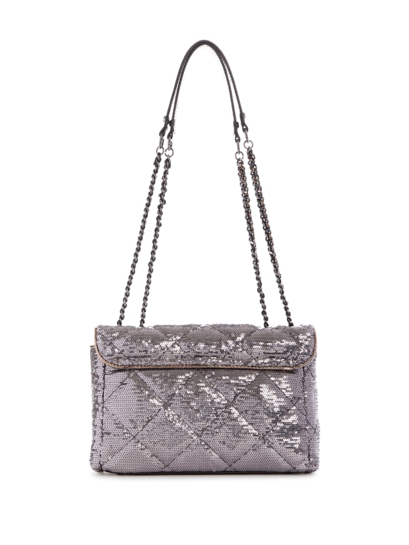 Guess Cessily Sequins Convertible Women's Crossbody Bags Grey | 2468-HKLZG