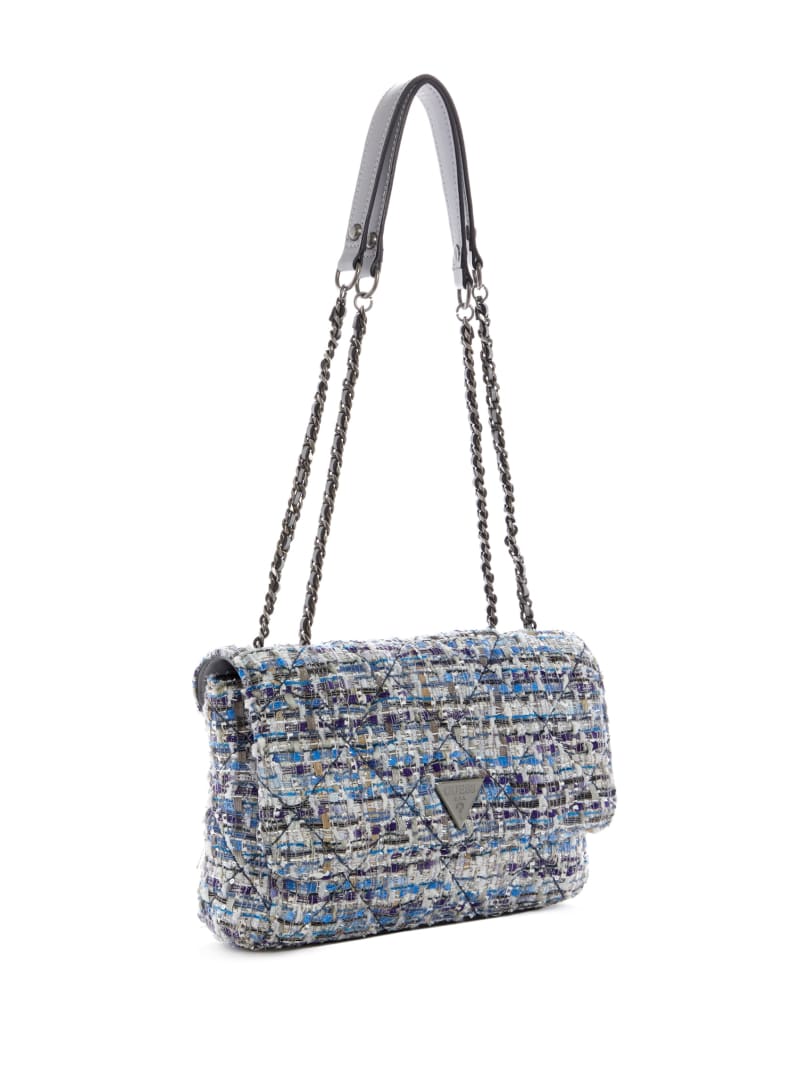 Guess Cessily Tweed Convertible Women's Crossbody Bags Wash | 9170-FRGCZ