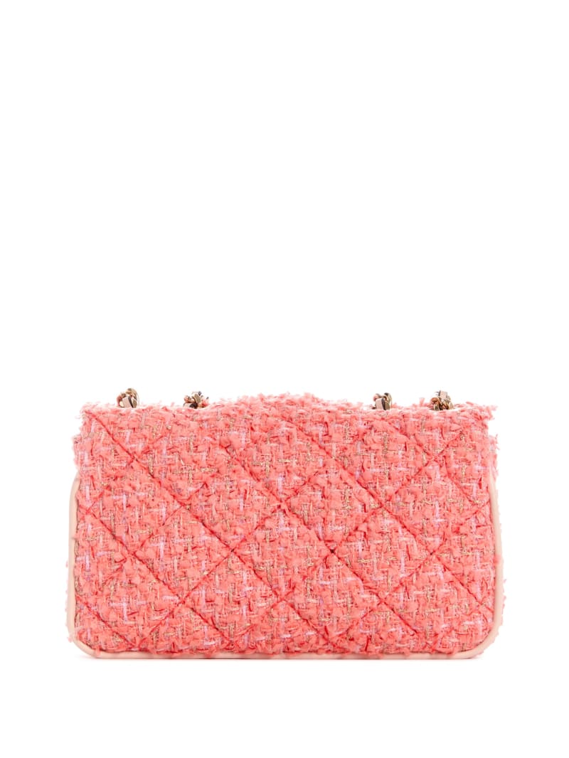 Guess Cessily Tweed Micro Women's Mini Bag Coral | 6481-TYJBP