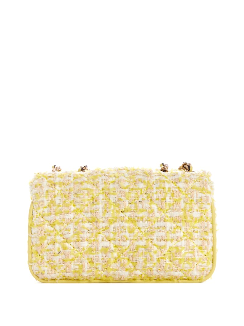 Guess Cessily Tweed Micro Women's Mini Bag Light Gold | 6519-TMPSE