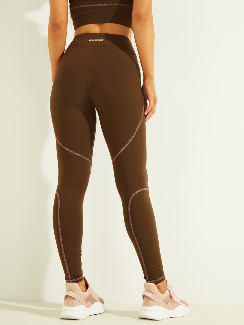 Guess Chelsea Leggings Women's Pants Chocolate | 4972-MHEXJ