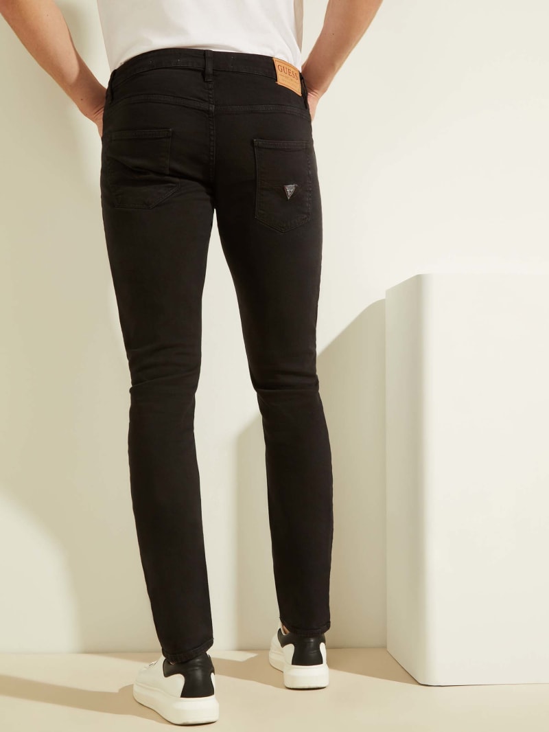 Guess Classic Solid Skinny Men's Pants Black | 8620-LFXCP