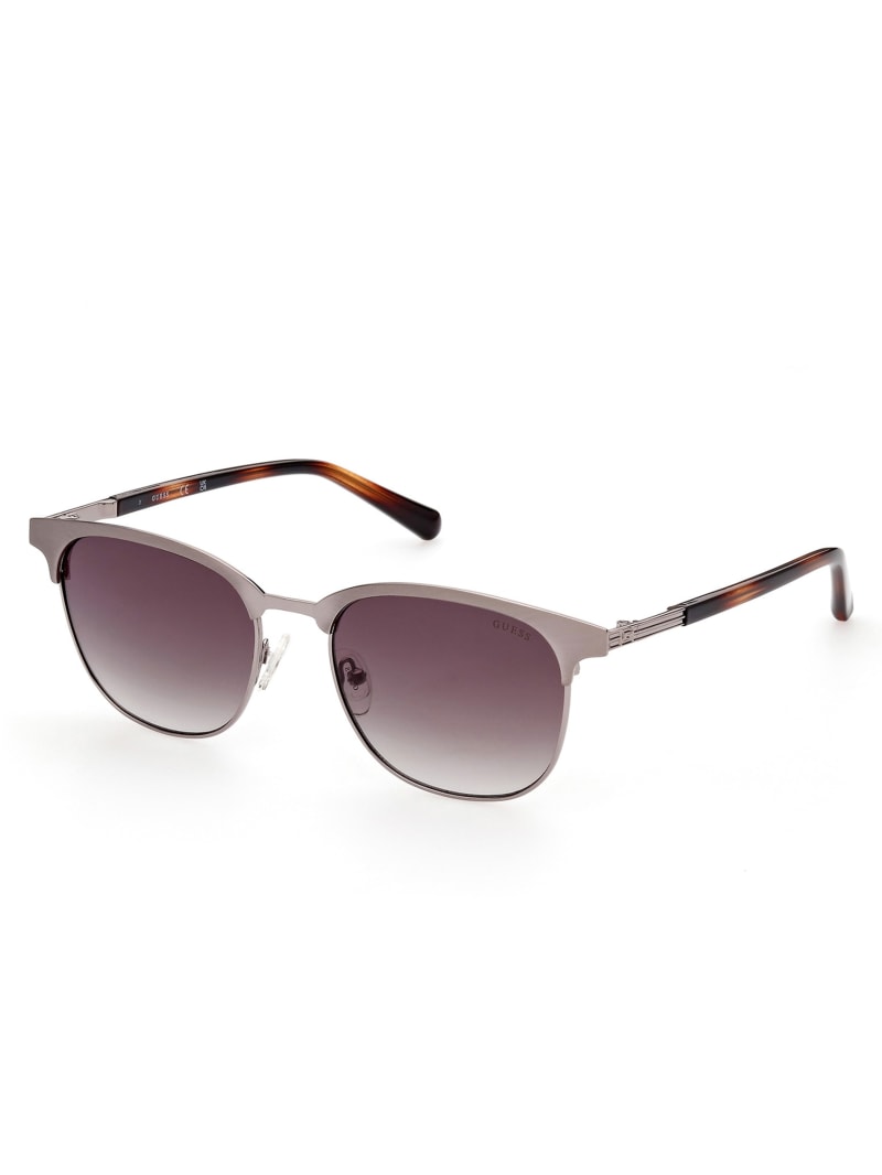 Guess Clubmaster Metal Men's Sunglasses Rose Gold | 5301-HUZSW