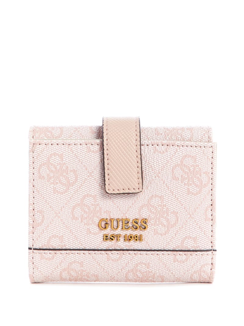 Guess Cordelia Logo Petite Trifold Women\'s Wallets Pink | 9064-UDABQ