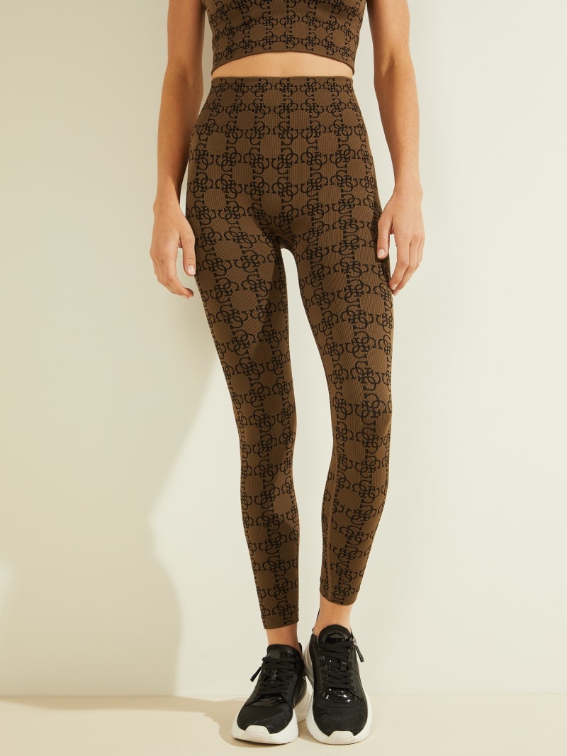 Guess DELLA LEGGINGS 4/4 Women\'s Pants Brown | 7493-OUWIJ