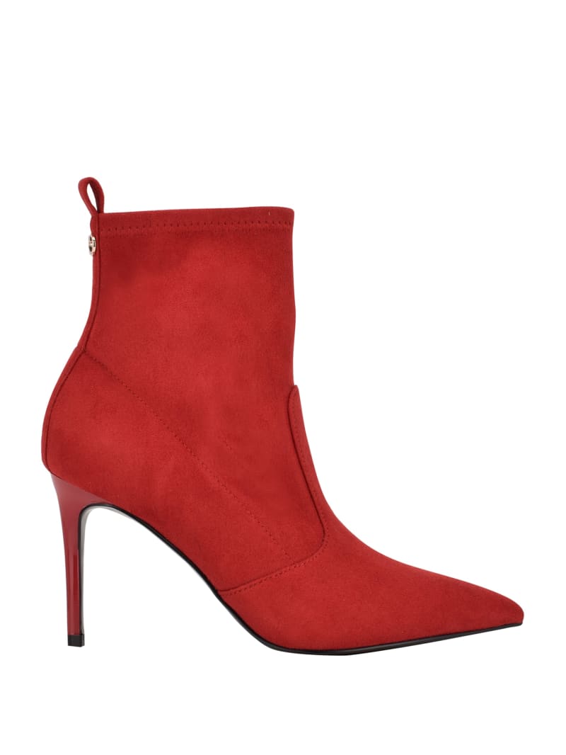 Guess Dafina Faux-Suede Sock Women's Boots Red | 6817-IZPFV