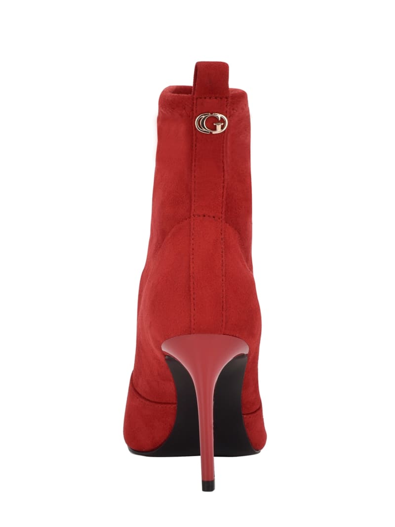 Guess Dafina Faux-Suede Sock Women's Boots Red | 6817-IZPFV