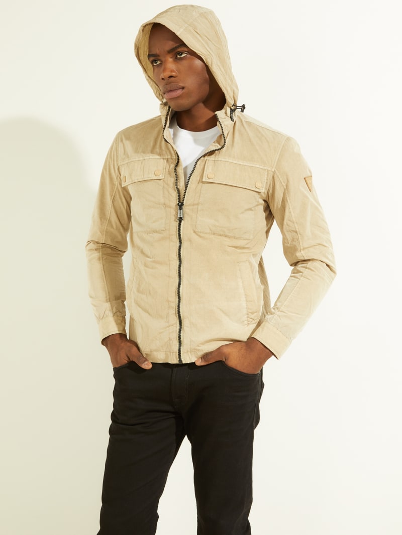 Guess Daily Cargo Men's Jackets Brown | 6730-FLTKD