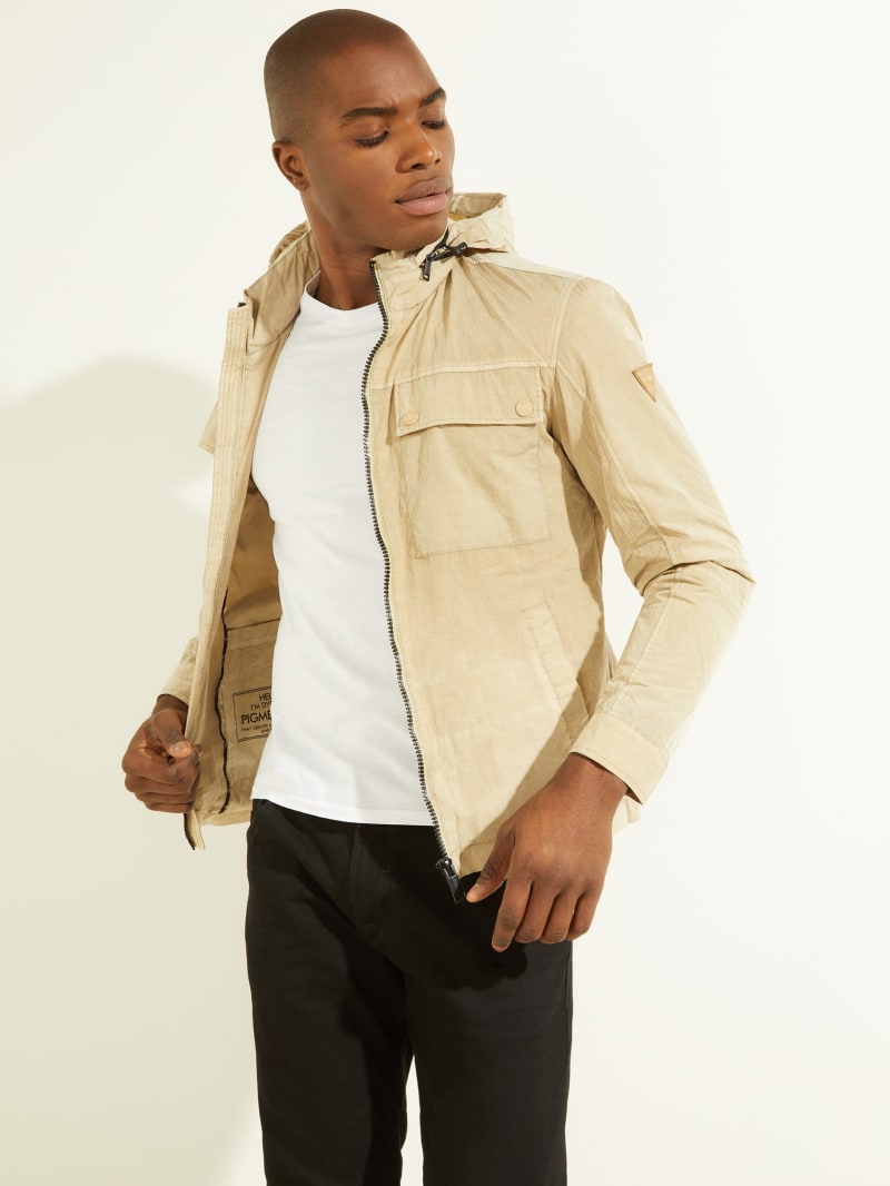 Guess Daily Cargo Men's Jackets Brown | 6730-FLTKD