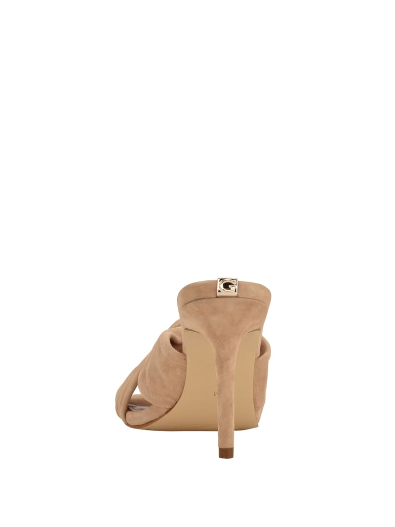 Guess Daiva Knotted Women's Heels Light Beige | 1023-YPSCQ