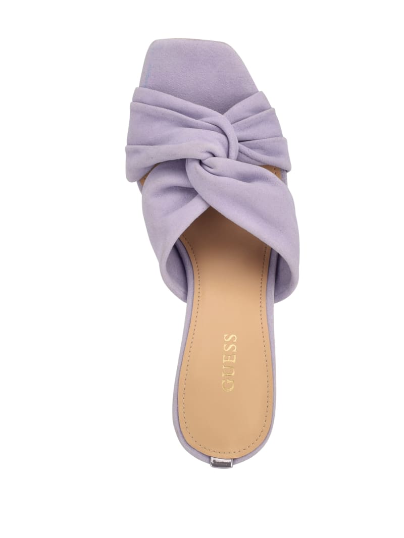 Guess Daiva Knotted Women's Heels Purple | 6247-HOEXA