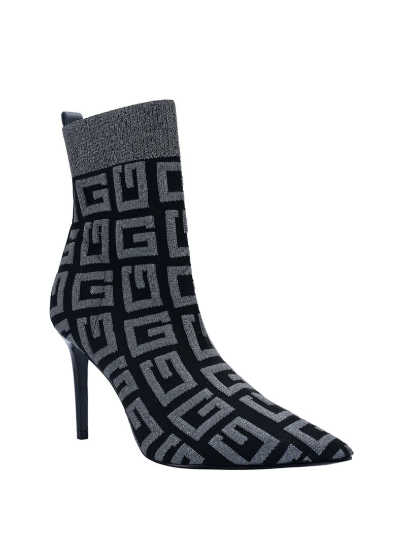 Guess Dallyca G-Logo Sock Women\'s Boots Black | 3019-XPBLR