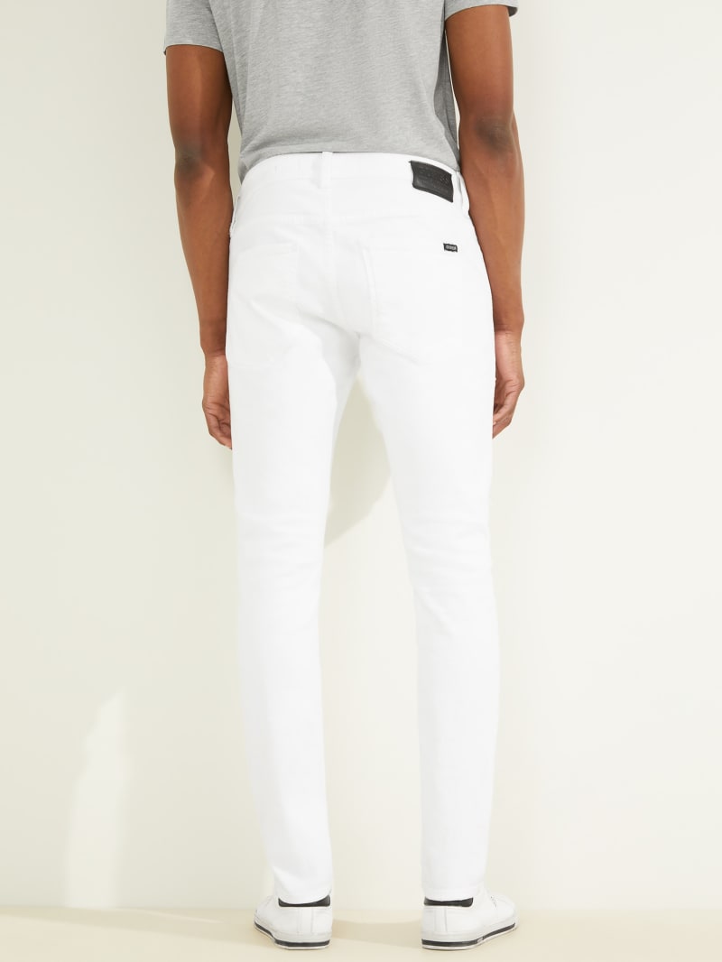 Guess Destroyed Painter's Skinny Men's Pants White | 9674-DWVZP