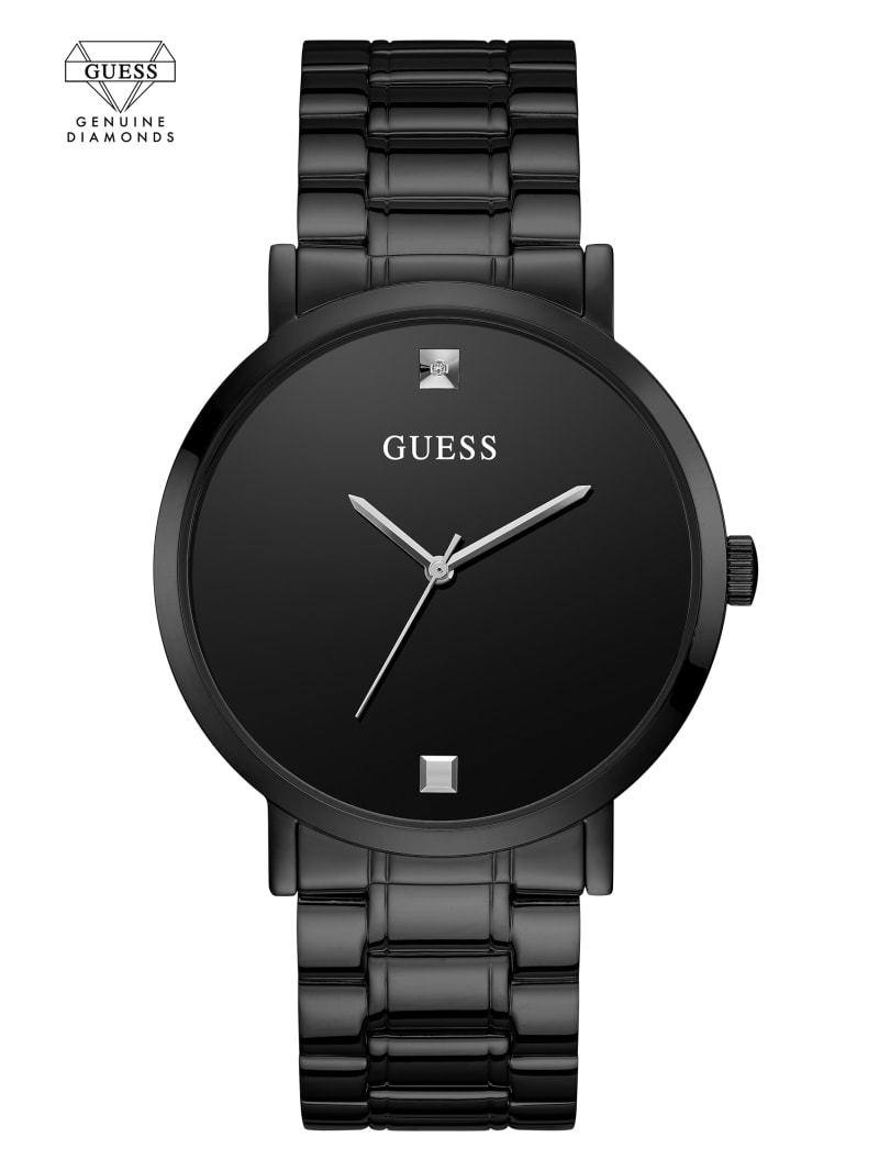 Guess Diamond Analog Men\'s Watches Black | 6107-RGXEI