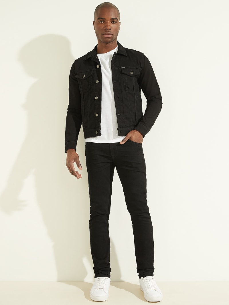 Guess Dillon Denim Men's Jackets Black | 8904-CWIMK