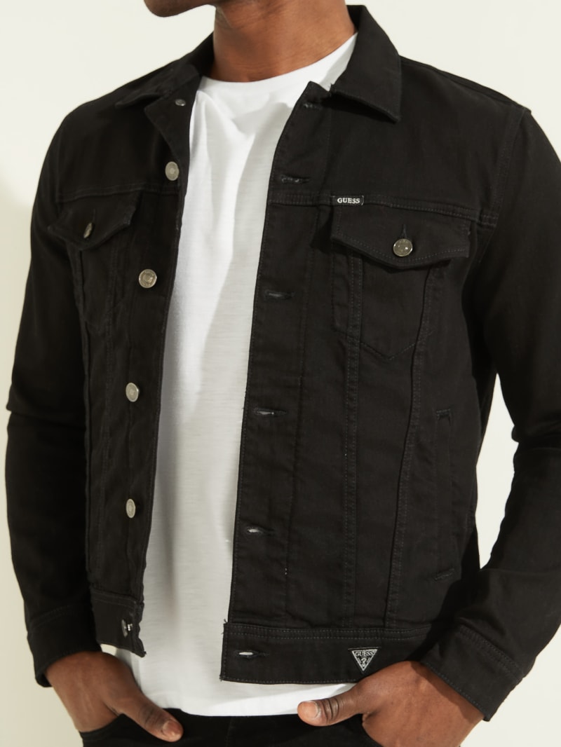 Guess Dillon Denim Men's Jackets Black | 8904-CWIMK