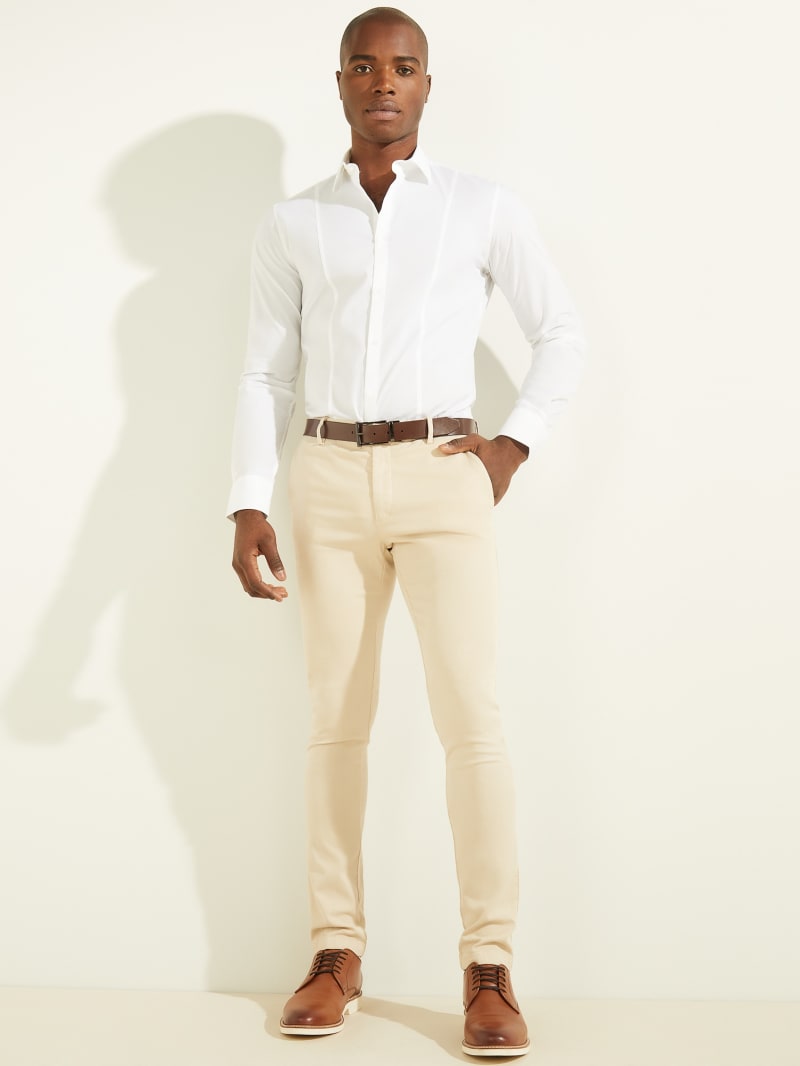 Guess Easy Chino Men's Pants Beige | 5694-BZHLV