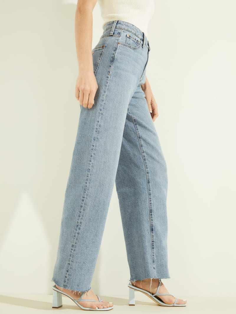 Guess Eco '90s High-Rise Boyfriend Women's Pants Wash | 1820-QCNJZ