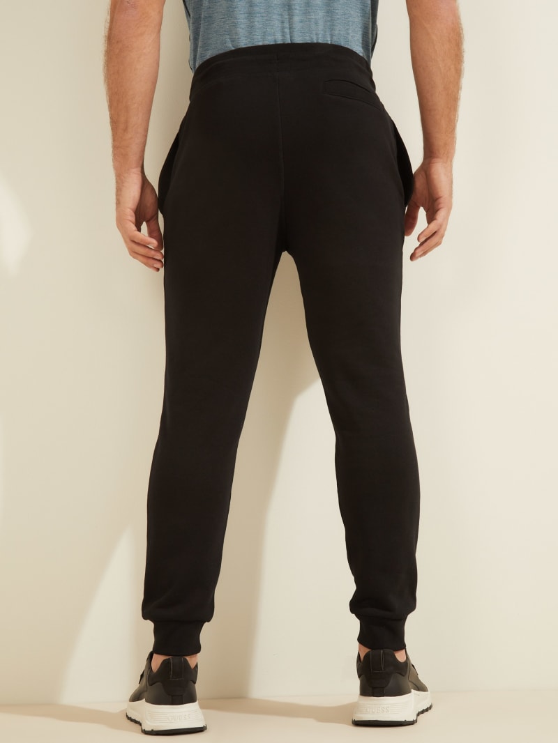 Guess Eco Aldwin Logos Men's Pants Black | 7283-FLGPK