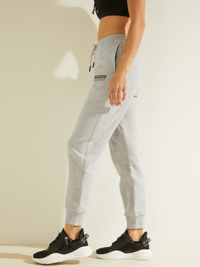 Guess Eco Alisha Logo Joggers Women's Pants Grey | 1526-XIWEB