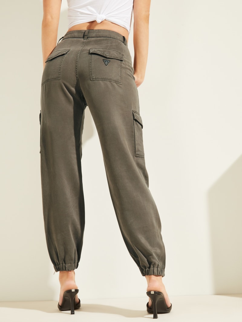 Guess Eco Bowie Cargo Chino Women's Pants Dark Grey | 4379-KSNYB