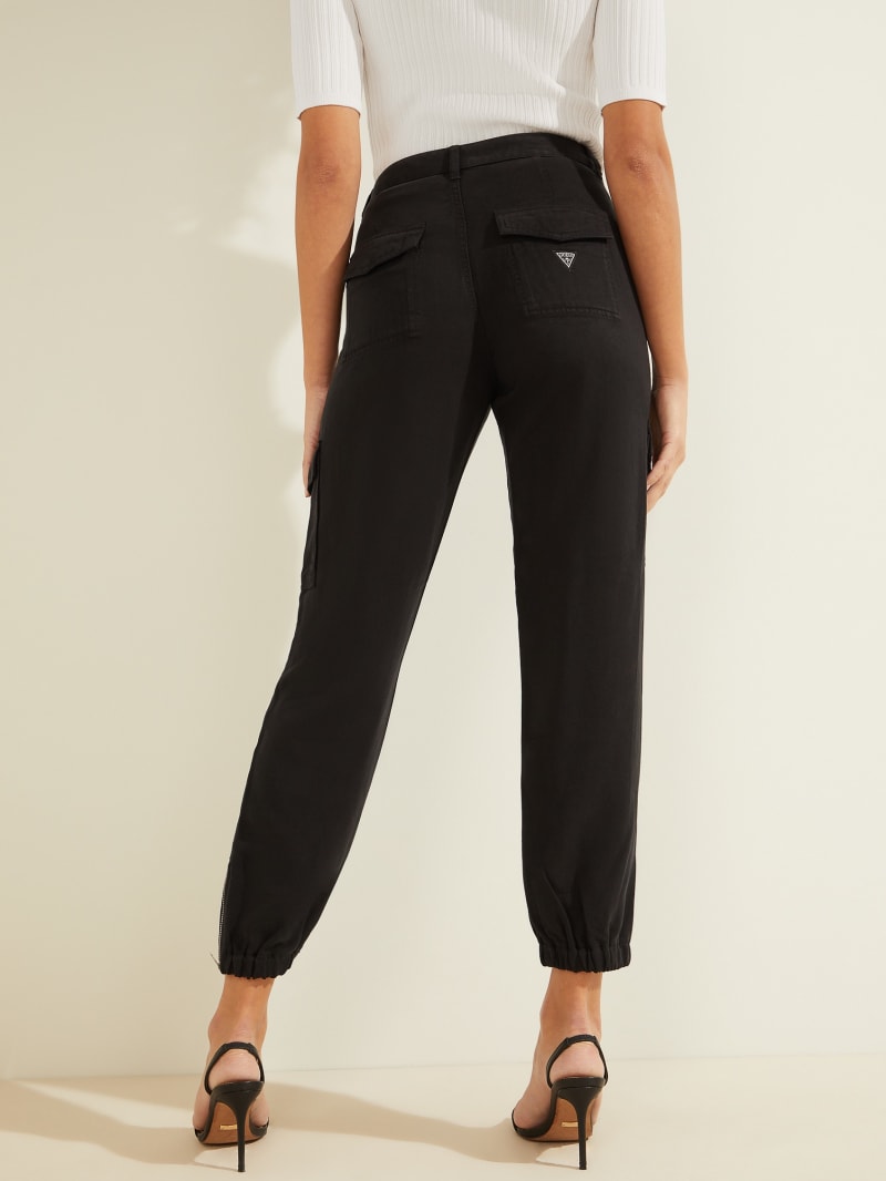 Guess Eco Bowie Cargo Chino Women's Pants Black | 9371-MBTDO