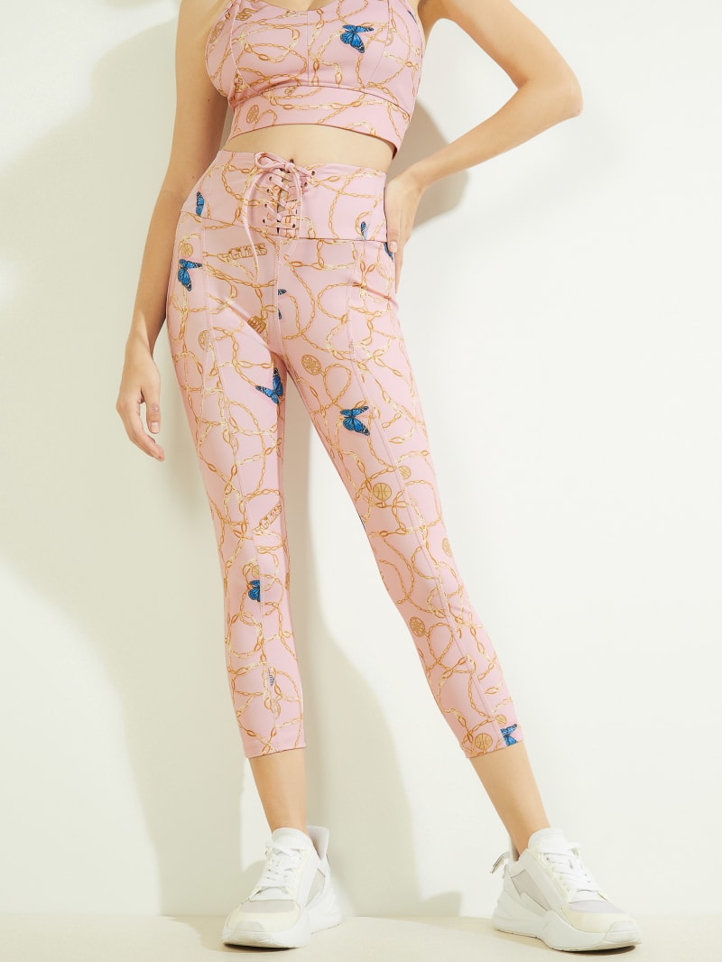 Guess Eco Dollie Leggings Women\'s Pants Pink | 9642-KHRBU