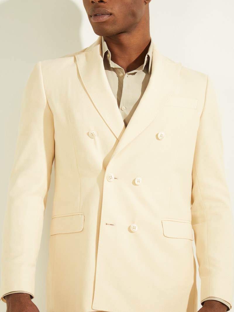 Guess Eco Double Breasted Men's Jackets Beige | 0894-ZVCRX