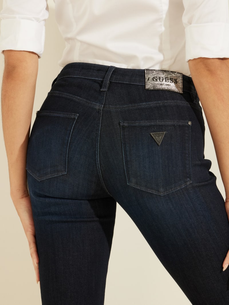 Guess Eco Sexy Straight Women's Pants Navy | 2793-IKQHA