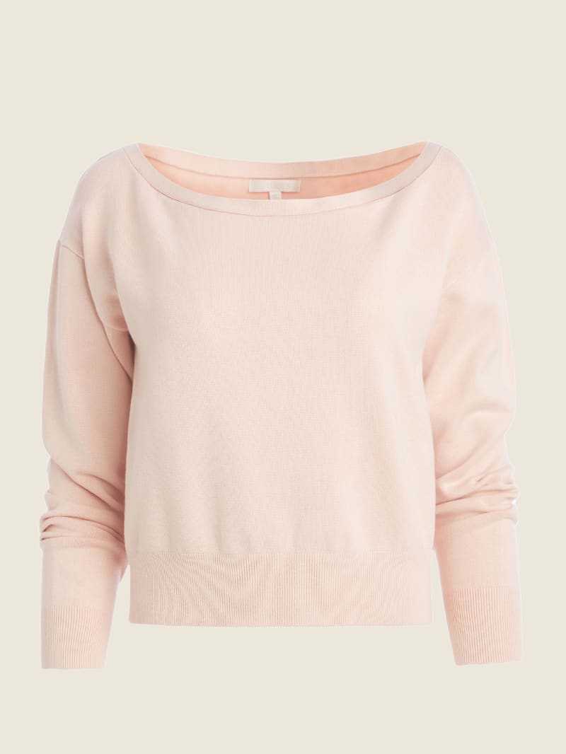 Guess Eco Tiana Pullover Women's Sweaters Pink | 9725-RXNGW