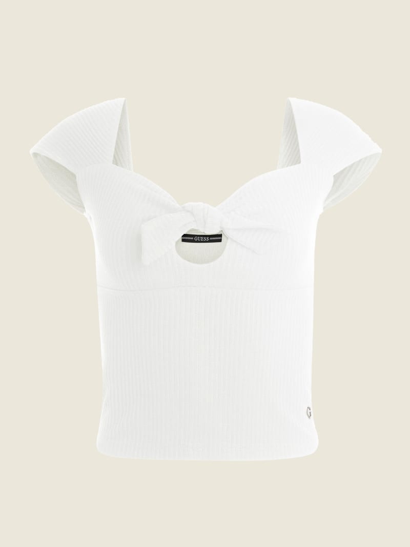 Guess Eco Valeriana Women's Tops White | 6745-JGQRK