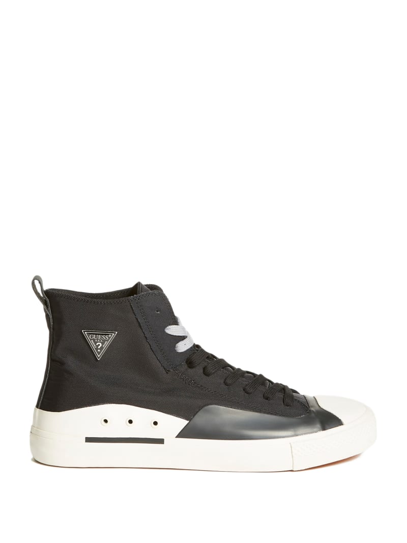 Guess Ederle High-Top Men's Sneakers Black | 4912-ZEAKF