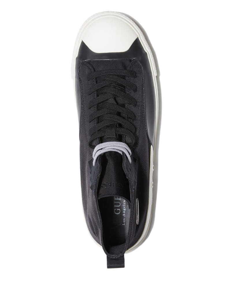 Guess Ederle High-Top Men's Sneakers Black | 4912-ZEAKF