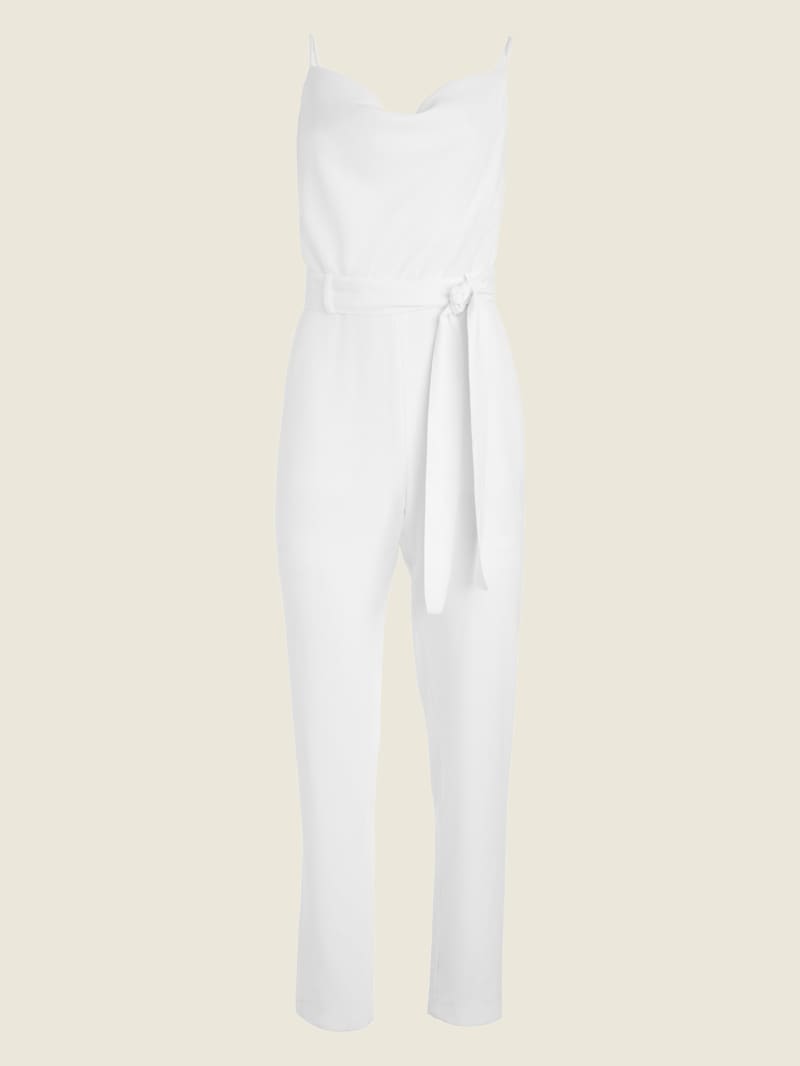 Guess Elodie Jumpsuit Women's Dress White | 7540-ONFHM