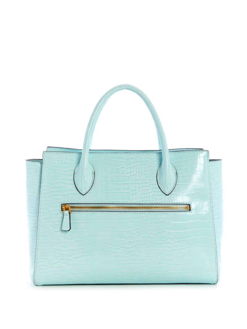 Guess Enisa High Society Women's Satchel Bags Turquoise | 3708-JYFQL