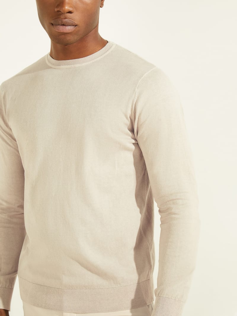 Guess Essential Crewneck Men's Sweaters Grey | 1379-ARBPV