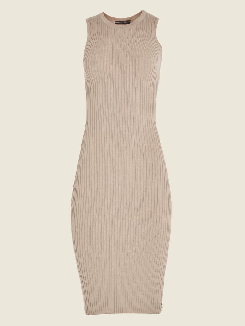 Guess Eve Women's Dress Beige | 8170-QBXMR