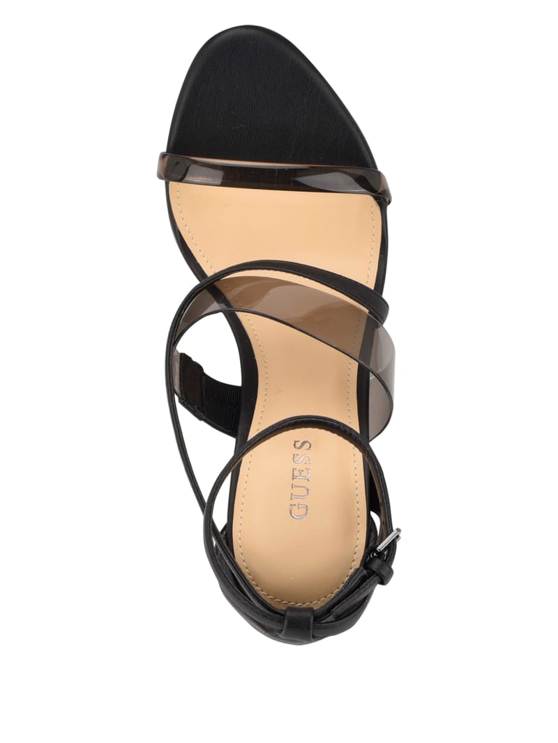 Guess Felecia Transparent Women's Heels Black | 6835-WYHOK