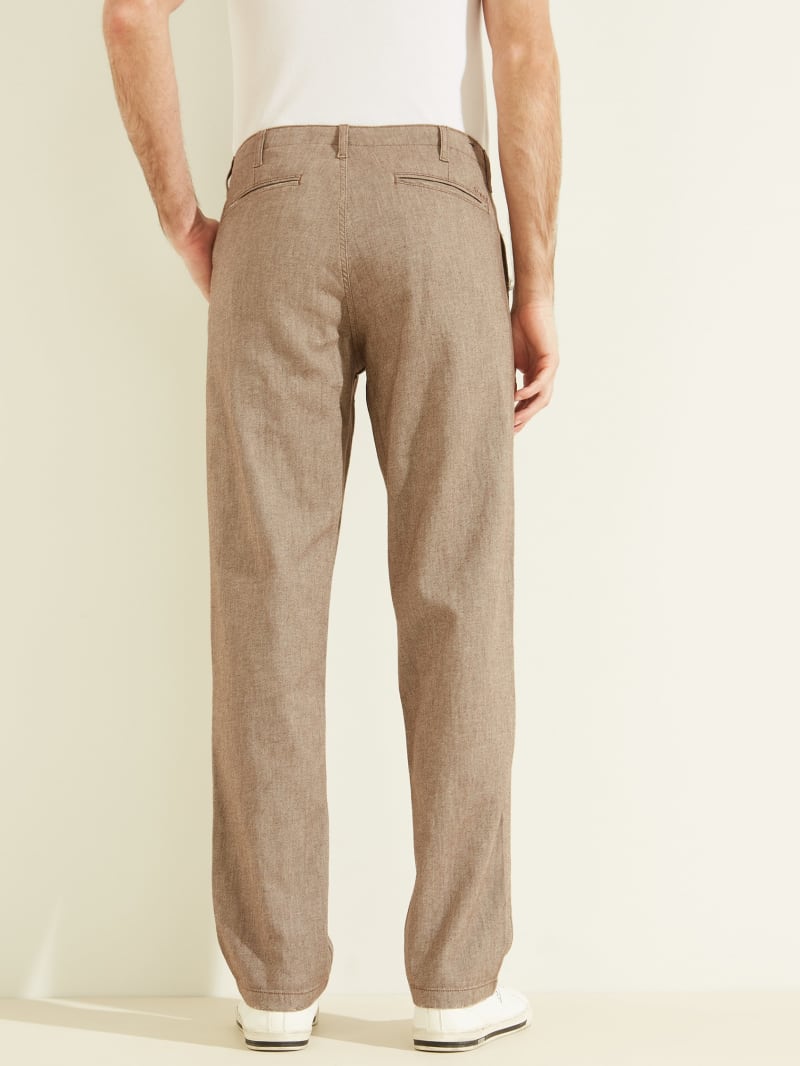 Guess Fremont Slim Tapered Men's Pants Brown | 7450-DCNVZ