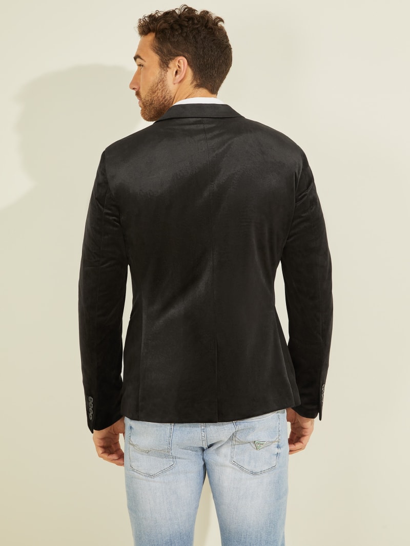 Guess Fulham Velvet Men's Jackets Black | 3508-ECZXB