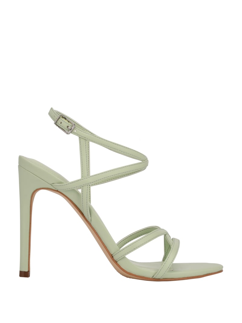 Guess Fumi Strappy Women's Heels Green | 7698-BLVIW