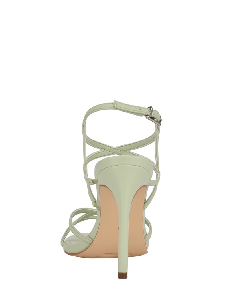 Guess Fumi Strappy Women's Heels Green | 7698-BLVIW