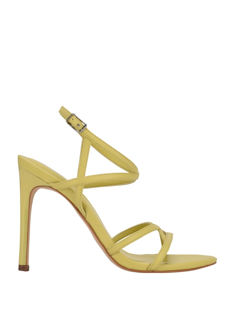 Guess Fumi Strappy Women's Heels Yellow | 7039-QPKZG