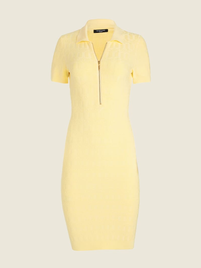 Guess GRECIAN LINK Women's Dress Yellow | 1907-HTLOB