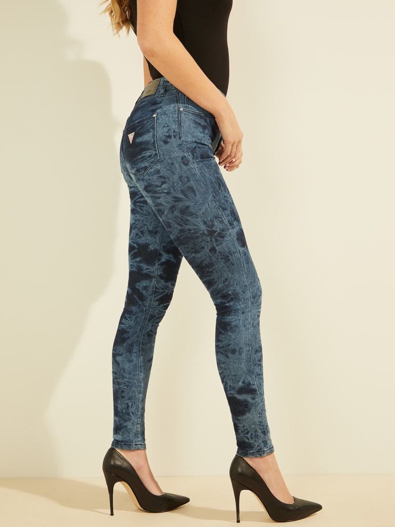 Guess Galaxy Ultimate Skinny Women's Pants Blue | 7180-UNQHF