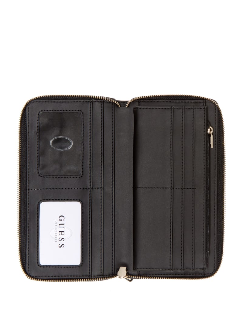 Guess Gillian Check Organizer Women's Wallets Black | 3105-SGZIH